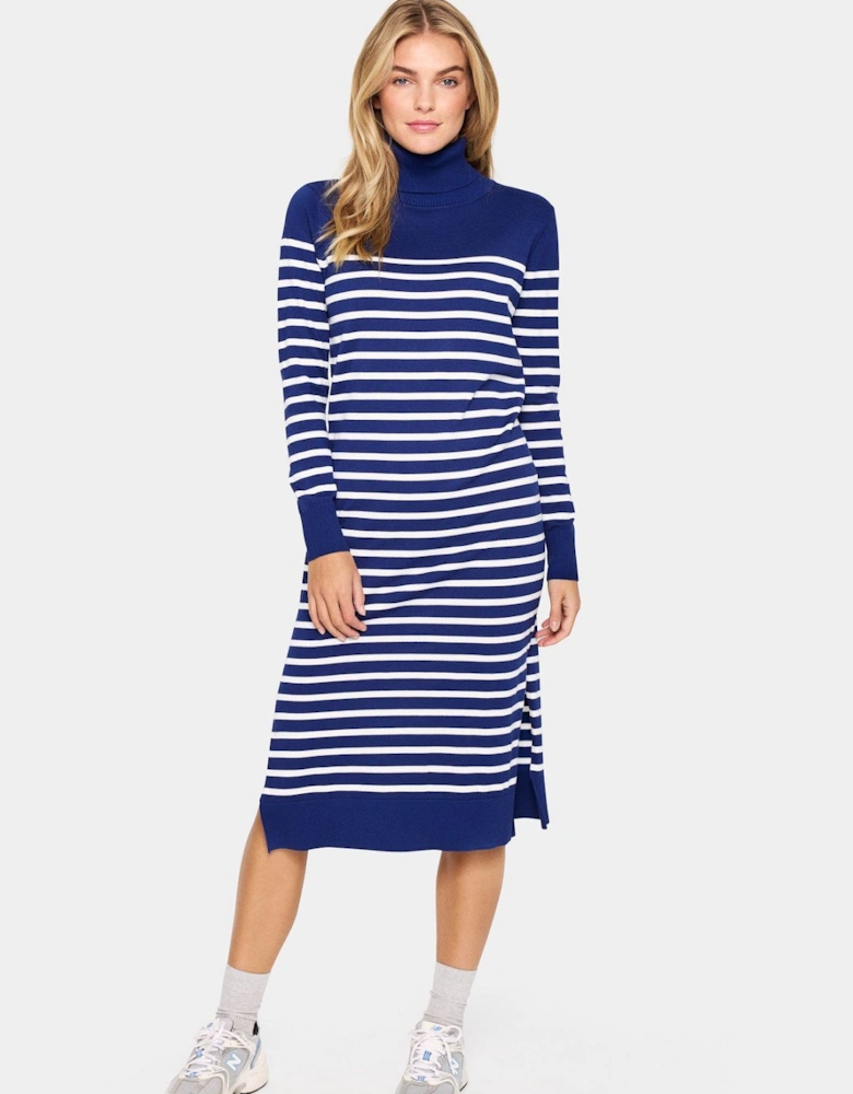 MilaSZ Knit Rollneck Stripes Dress