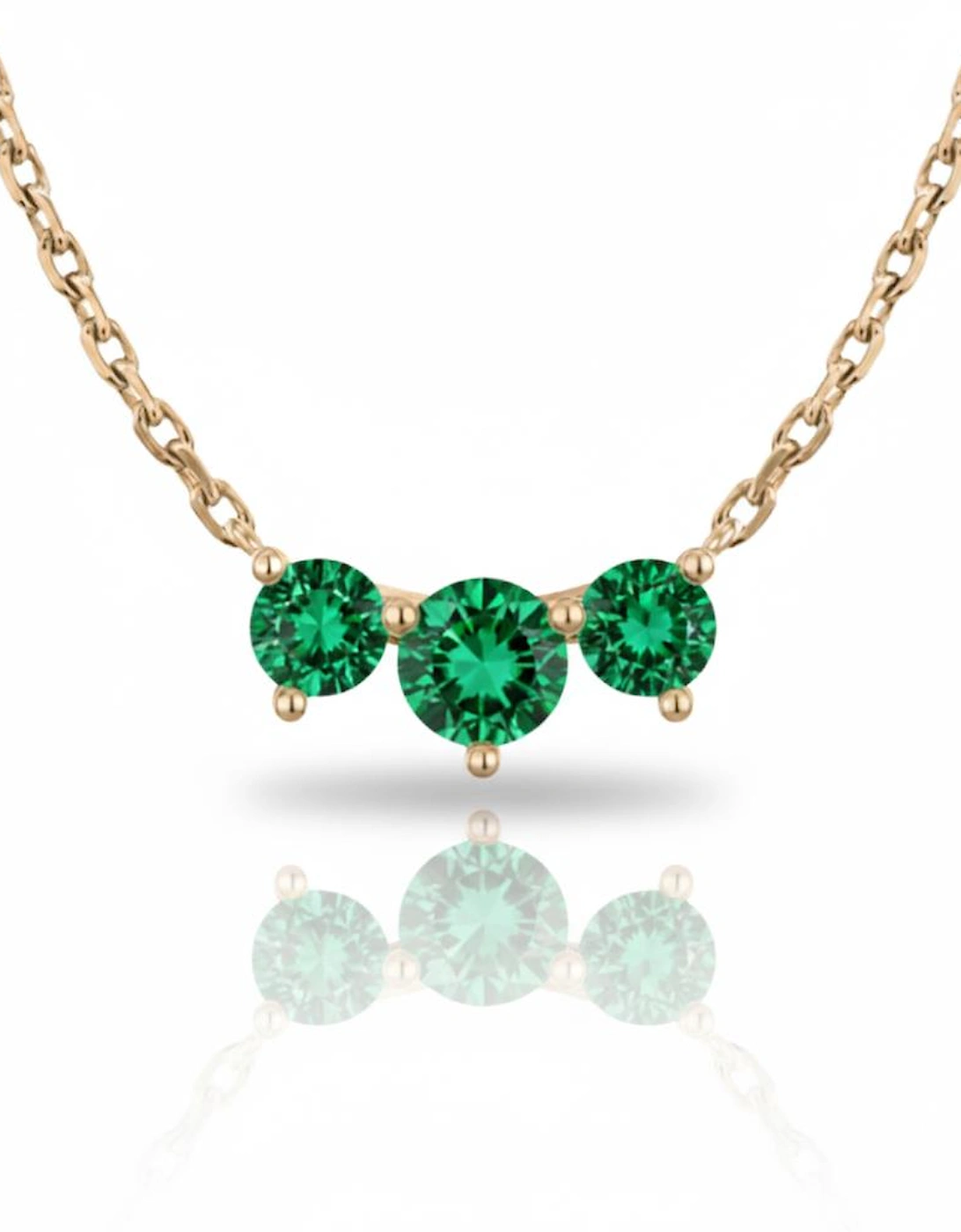 Trinity Radiance Emerald Necklace, 2 of 1