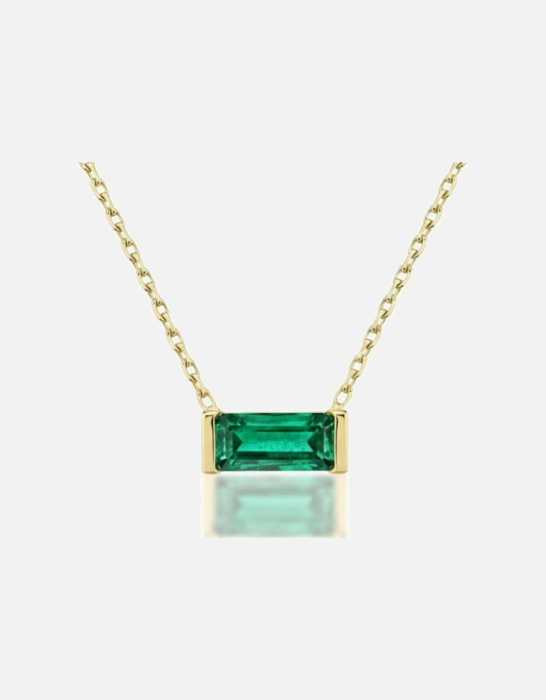 Linéa Baguette Emerald Necklace