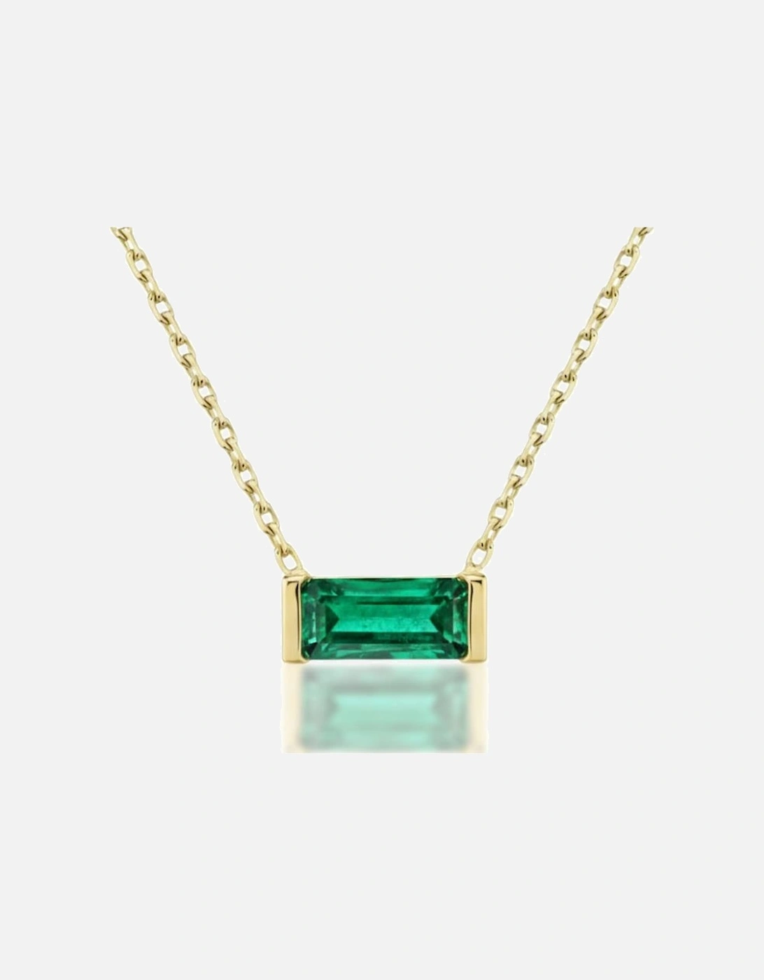Linéa Baguette Emerald Necklace, 2 of 1