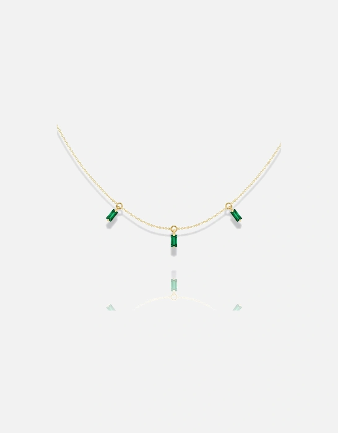 Stellar Trio Emerald Necklace, 2 of 1