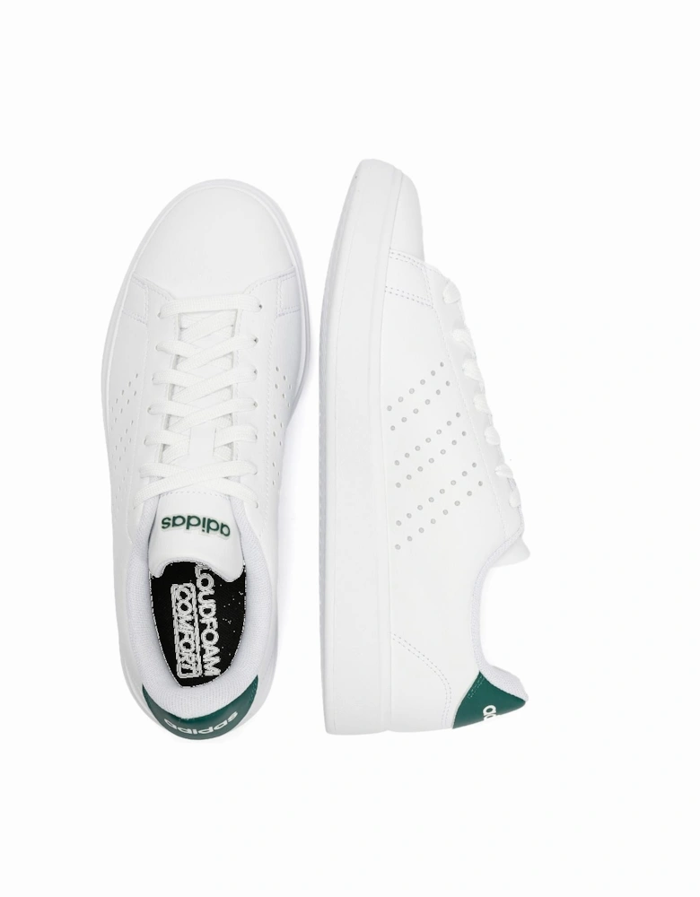 Advantage 2.0 White/Green Trainers