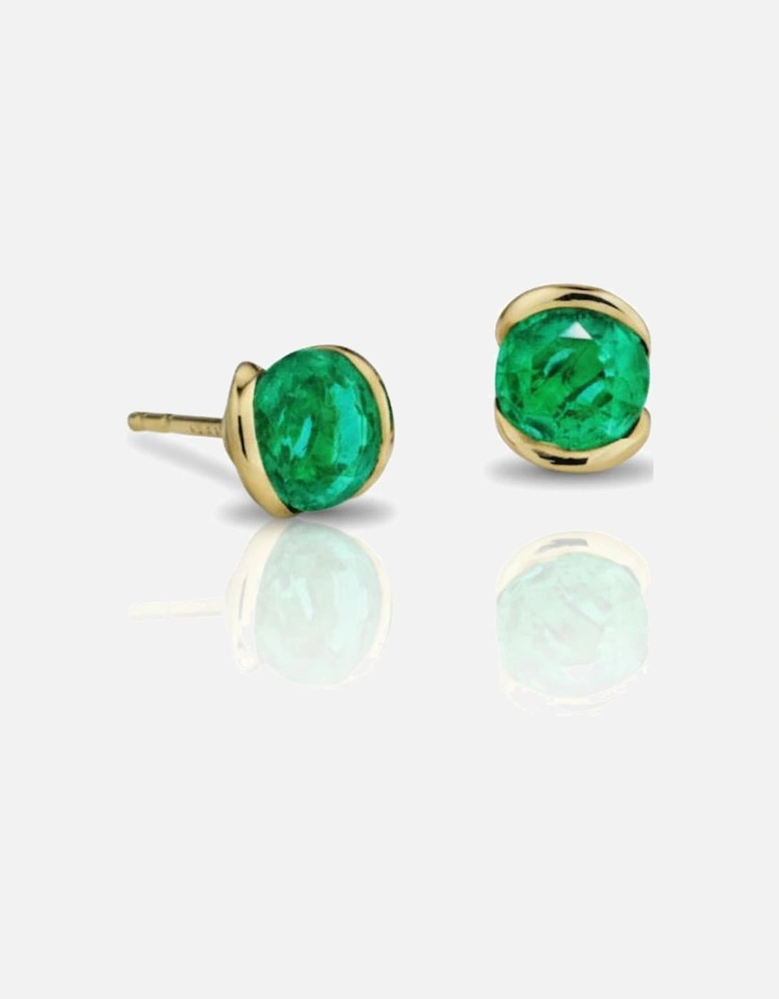 Flora Emerald Studs, 2 of 1