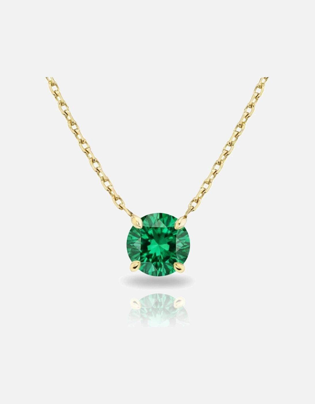 Alira Solitaire Emerald Necklace, 2 of 1
