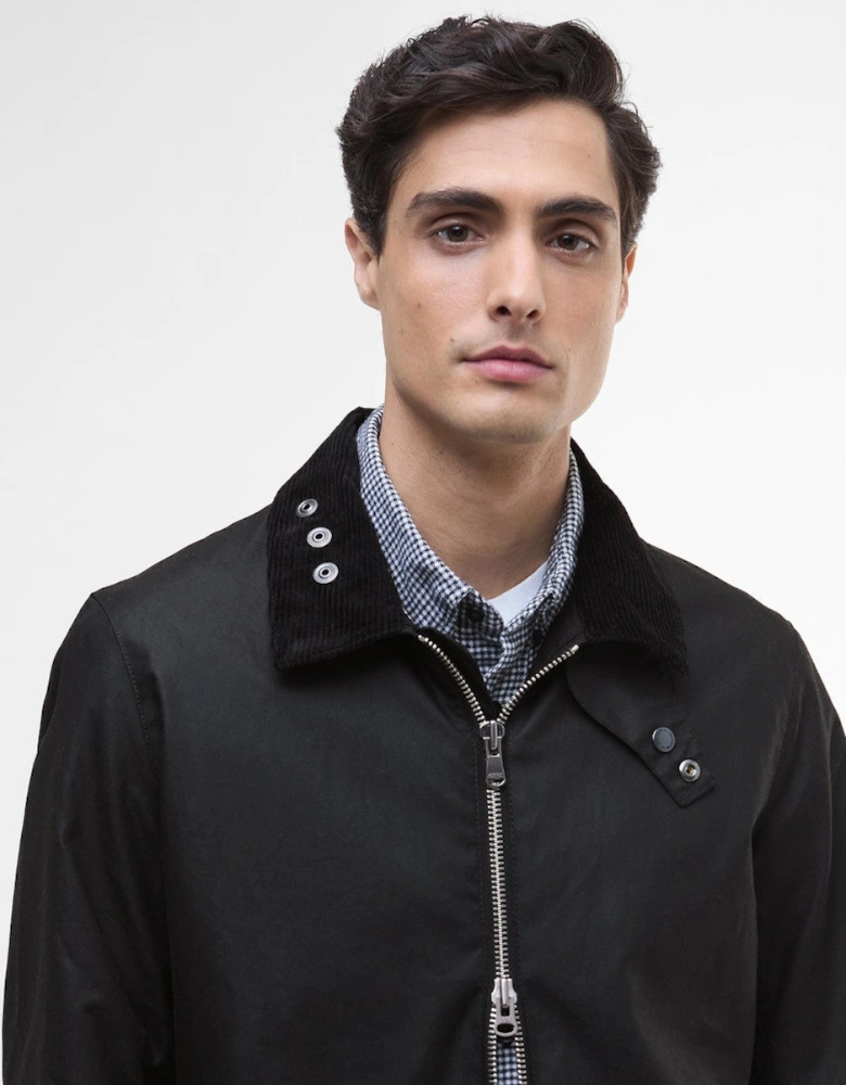 Marker Wax Jacket BK71 Black