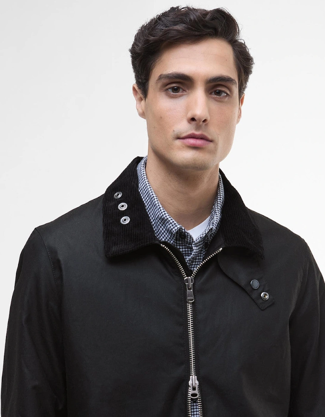 Marker Wax Jacket BK71 Black