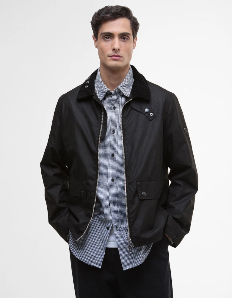Marker Wax Jacket BK71 Black