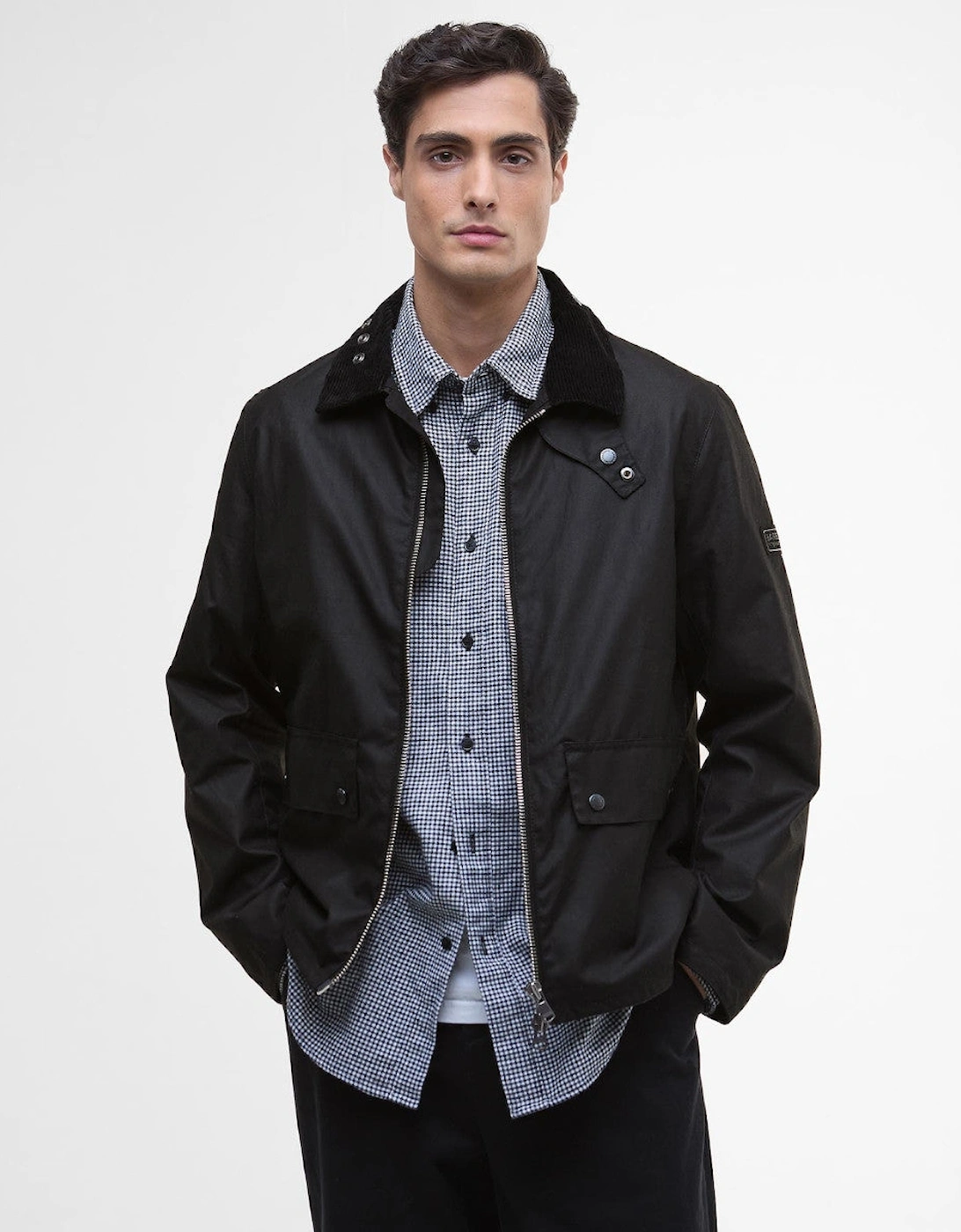 Marker Wax Jacket BK71 Black