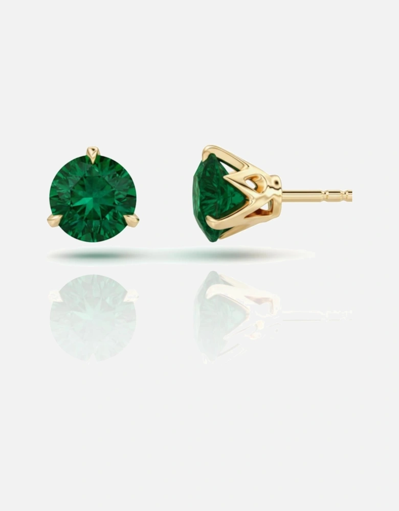 Celestia Emerald Studs