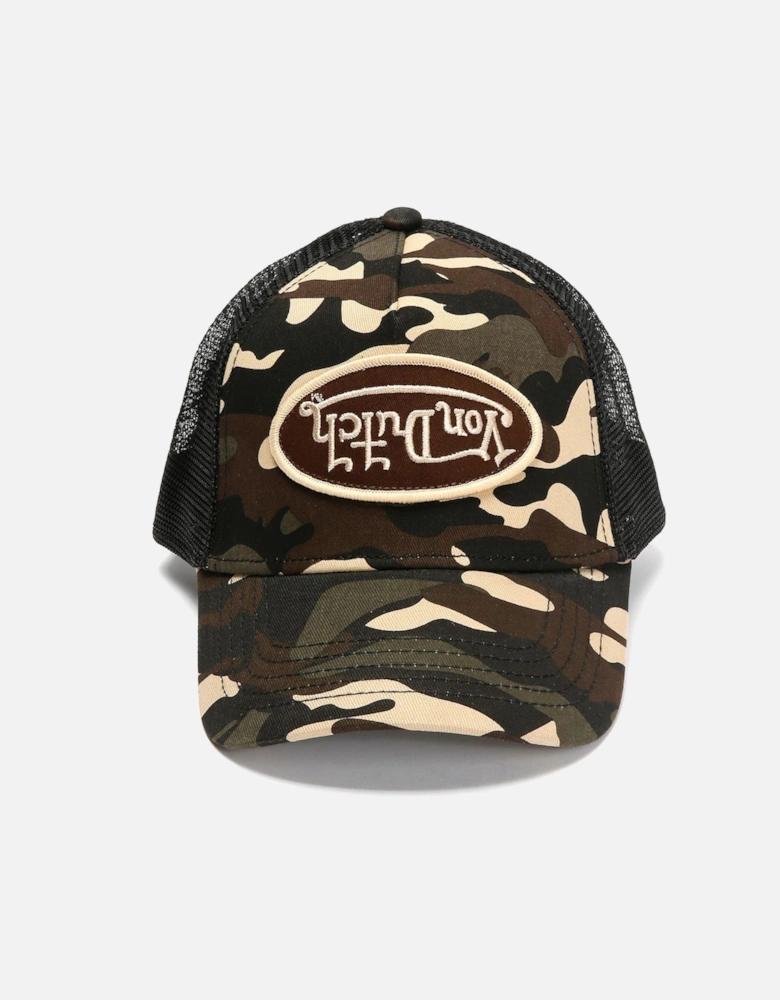 Multi Trucker Cotton Brown Edge Camo Caps
