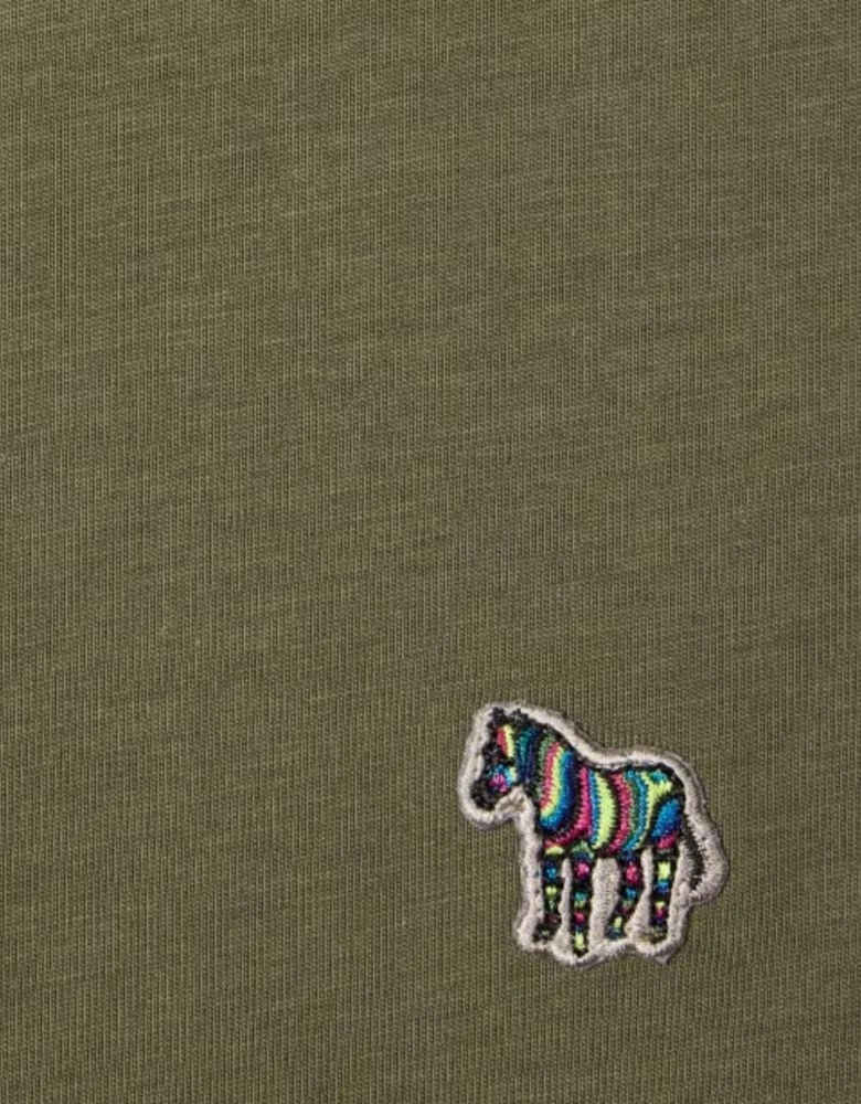 Reg Fit SS Zebra Badge T-Shirt - Green