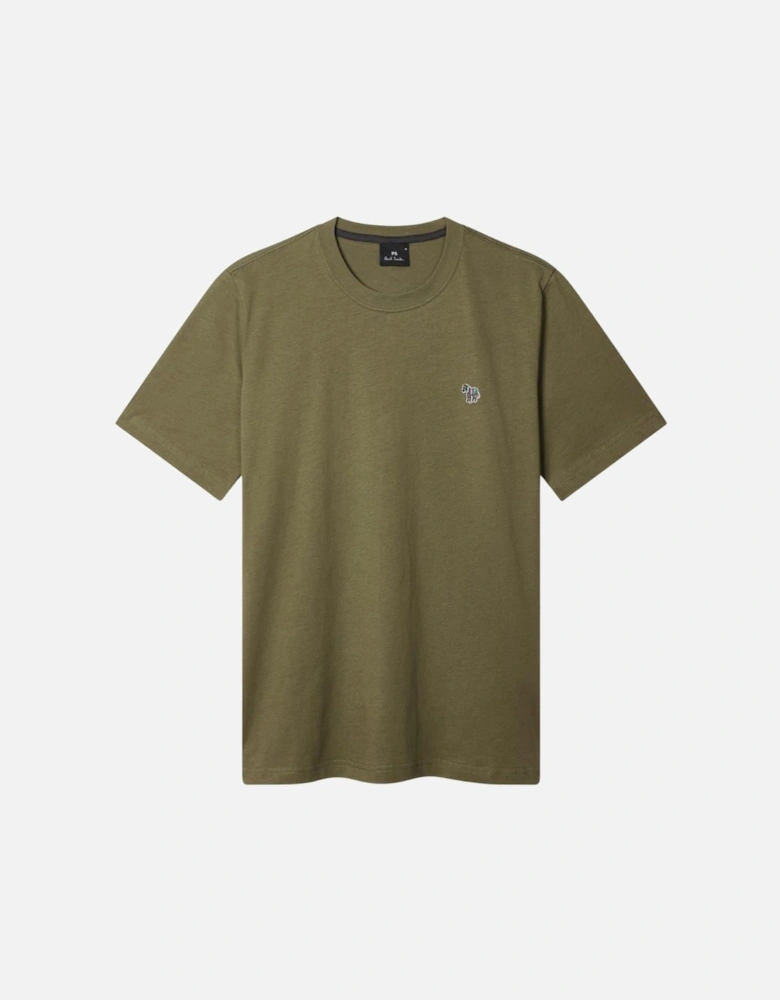 Reg Fit SS Zebra Badge T-Shirt - Green