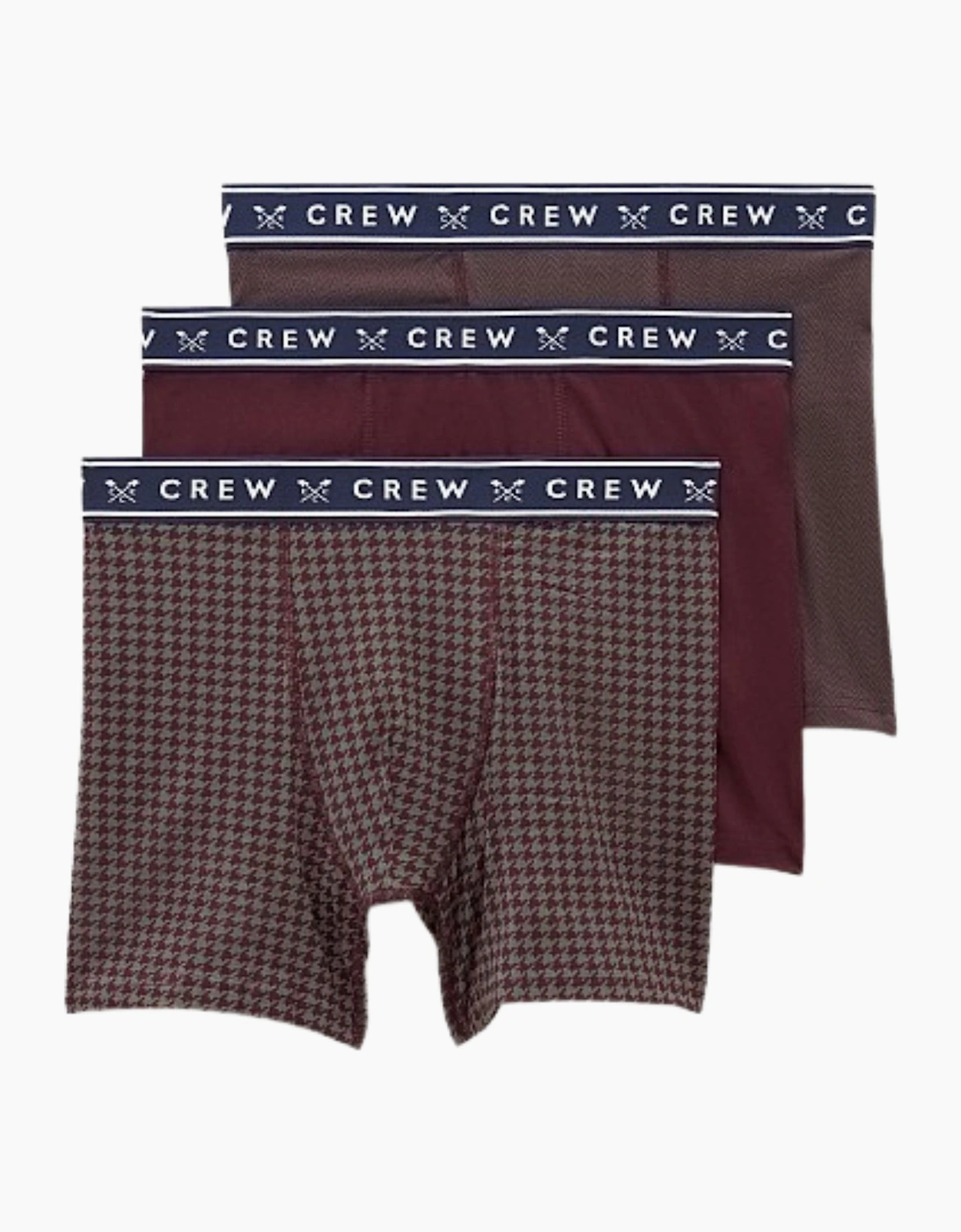 Crew Clothing Men's Crew Clothing Mens 3 Pack Jersey - Puppytooth