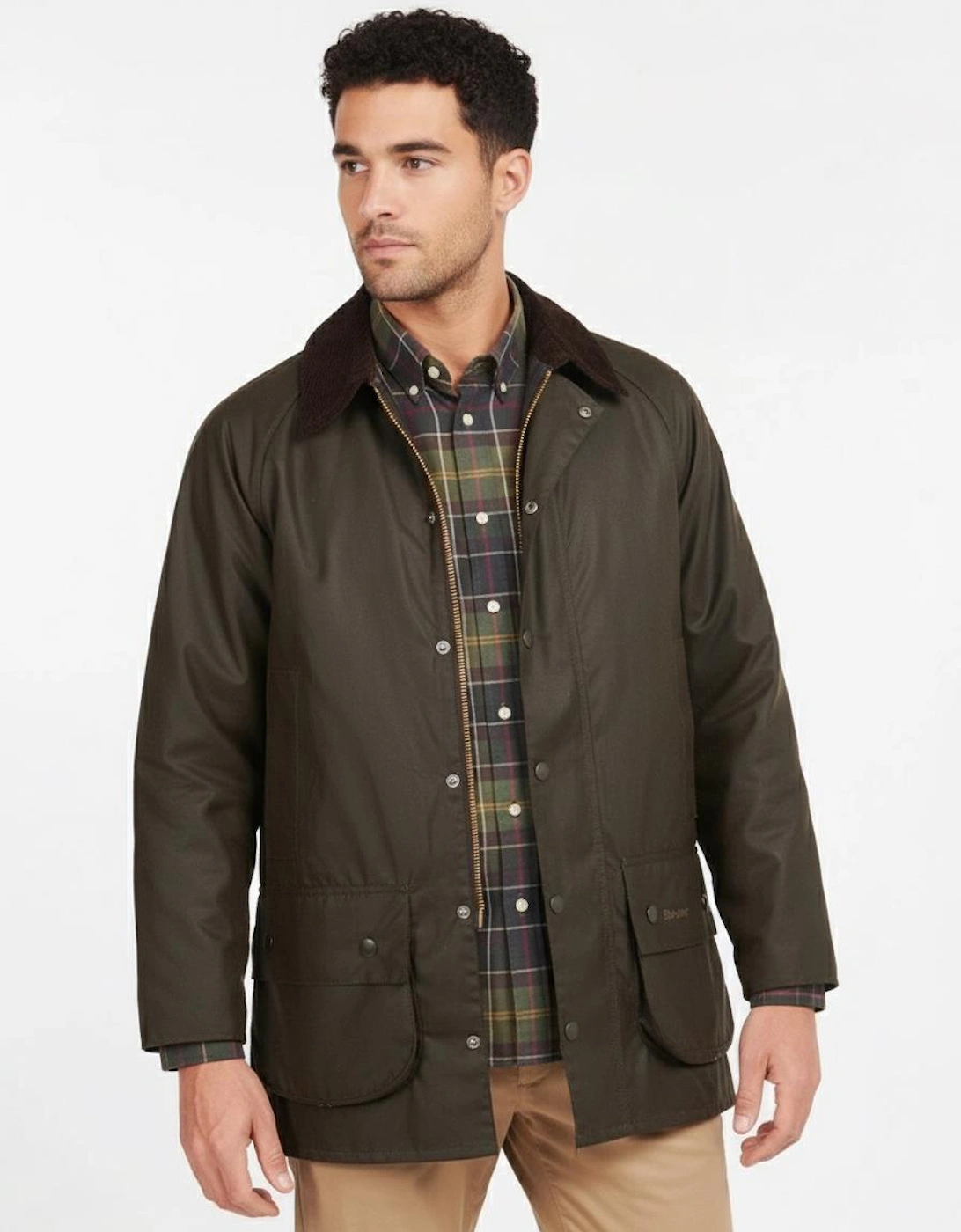 Classic Beaufort Mens Wax Jacket - Olive