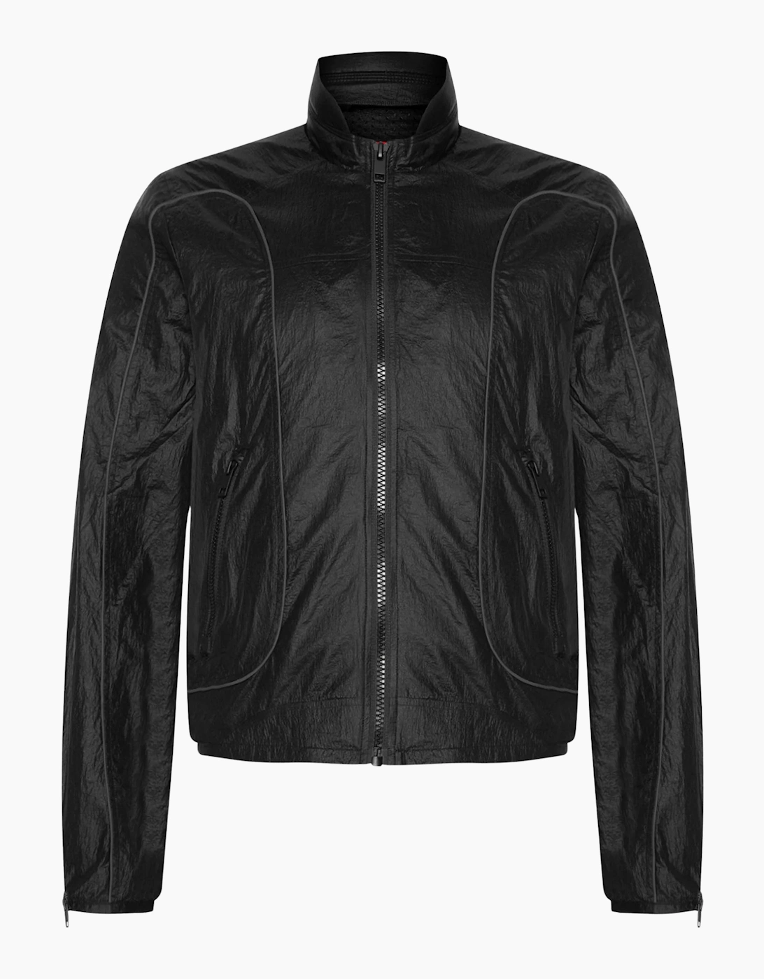 Diesel Men's Black Motor Cross Style Jacket  42/Regular Xl