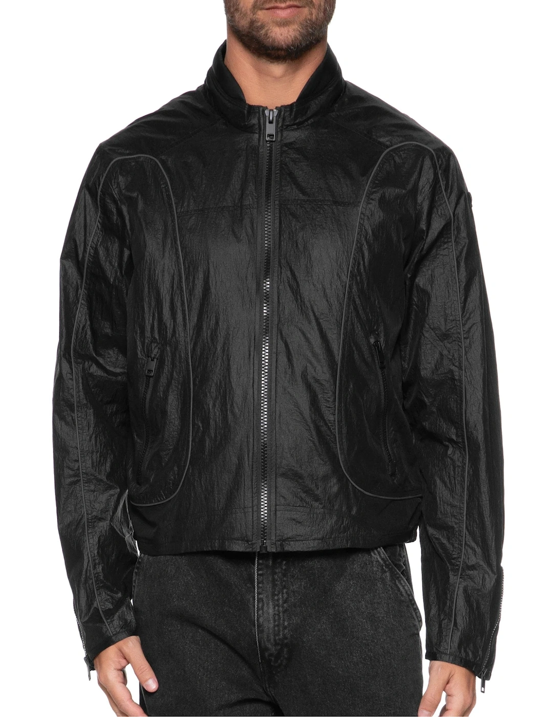 Motor Cross Style Black Jacket