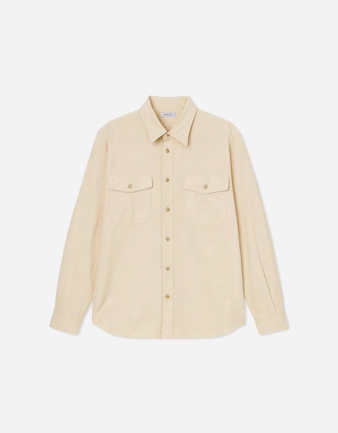 Men's Soft Beige Cotton Shirt, 3 of 2