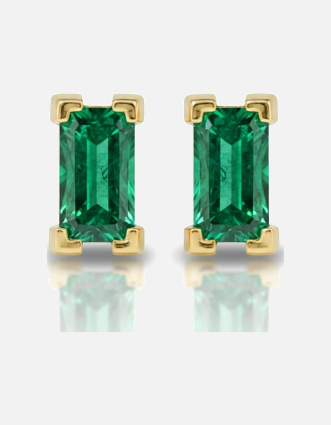 Opaline Emerald Studs, 2 of 1