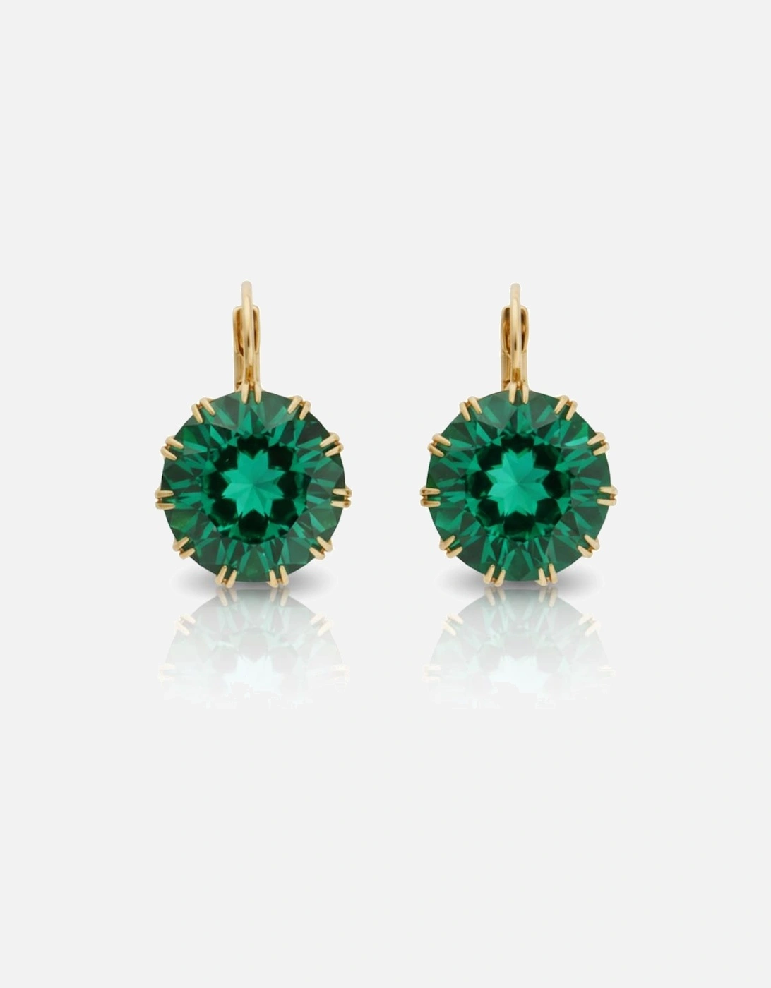 Lumine Emerald Hoops, 2 of 1