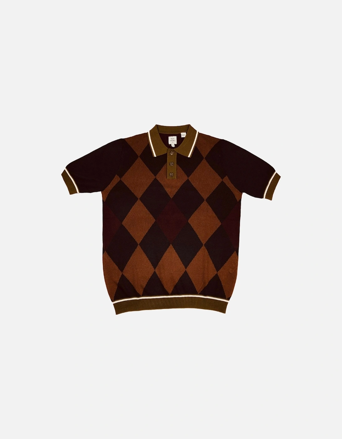 Max N Chester Navy/Deep Moss Knitted Polo Shirt, 3 of 2