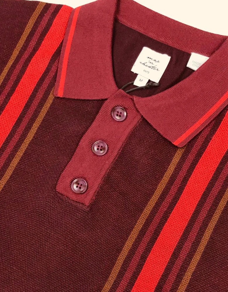 Max N Chester Wine Tasting/Haute Knitted L/S Polo Shirt