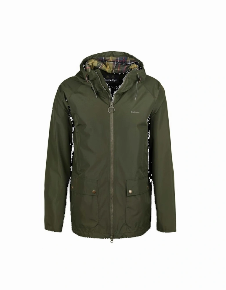 Hooded Domus Mens Waterproof Jacket - Sage/Classic