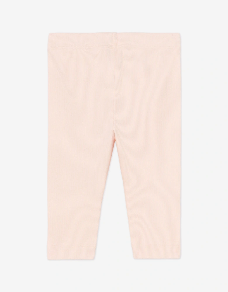 Baby Girls Off Stamp Leggings in Pink