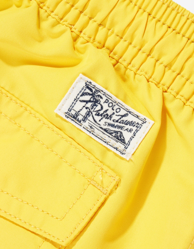 Boys Logo Swim Shorts in Yellow