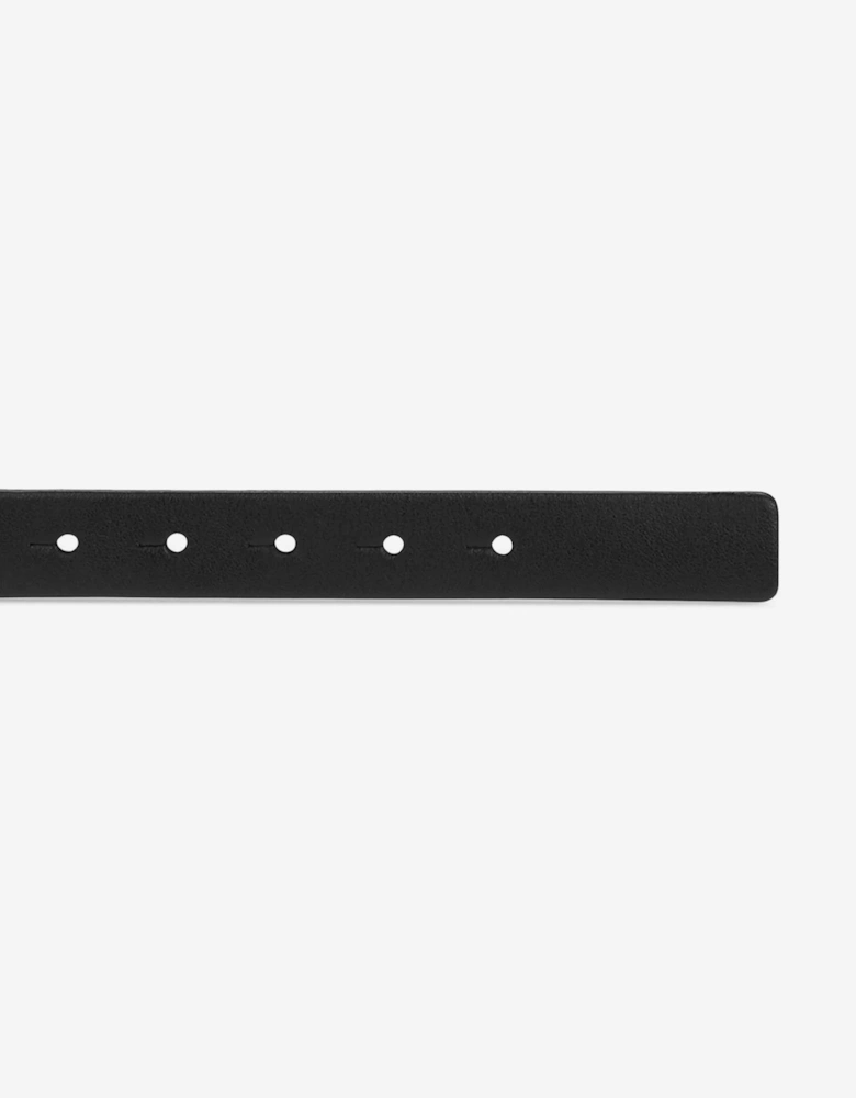 Boys Elasticated Logo Belt in Black