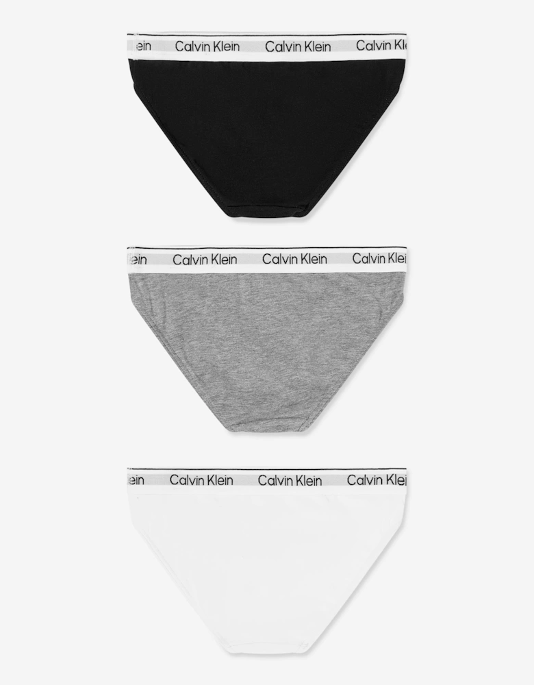 Girls 3 Pack Bikini Knickers Set in Multicolour