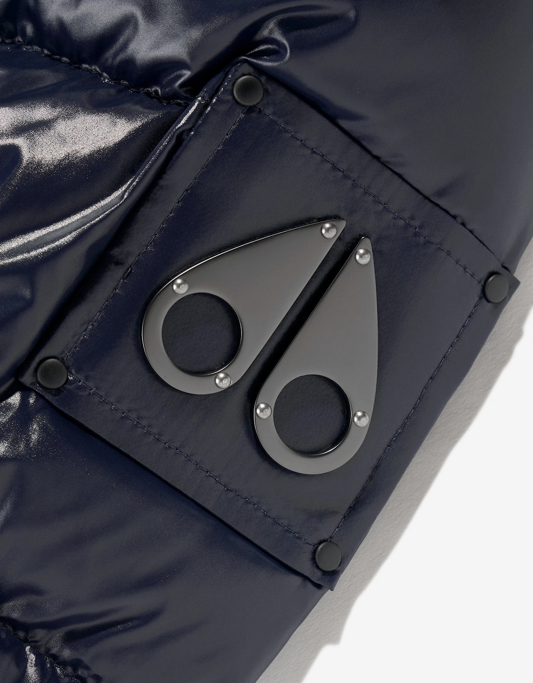 Kids Kings Down Padded Puffer Jacket in Navy