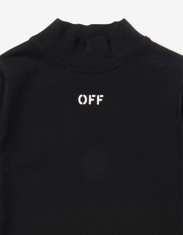 Girls Off Stamp 2nd Skin Dress in Black