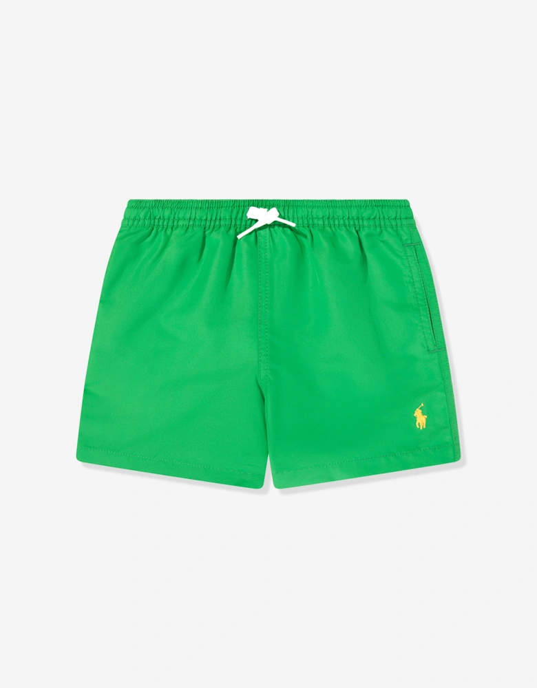 Boys Logo Swim Shorts in Green