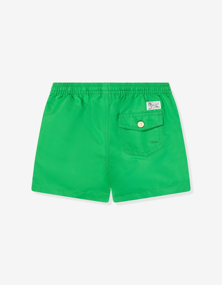 Boys Logo Swim Shorts in Green