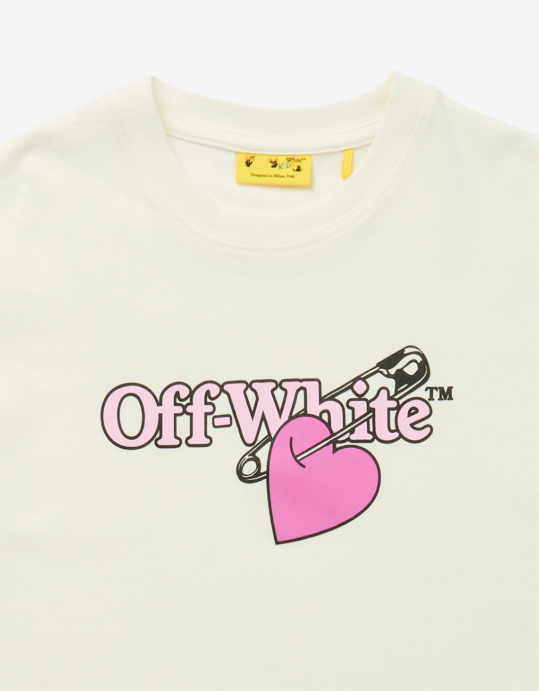 Girls Bookish Pop Heart T-Shirt in White