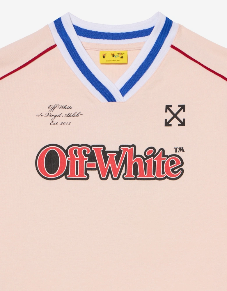 Girls Soccer Track Double Layer Dress in Pink