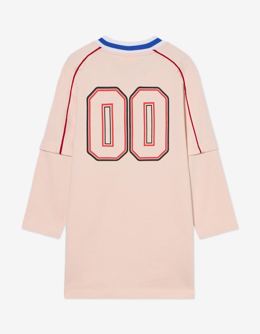 Girls Soccer Track Double Layer Dress in Pink