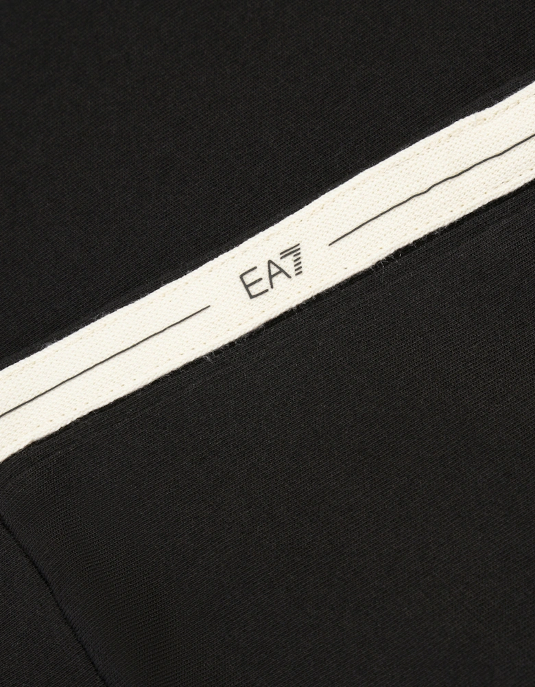 Emporio Armani Boys Train Logo Tape T-Shirt in Black