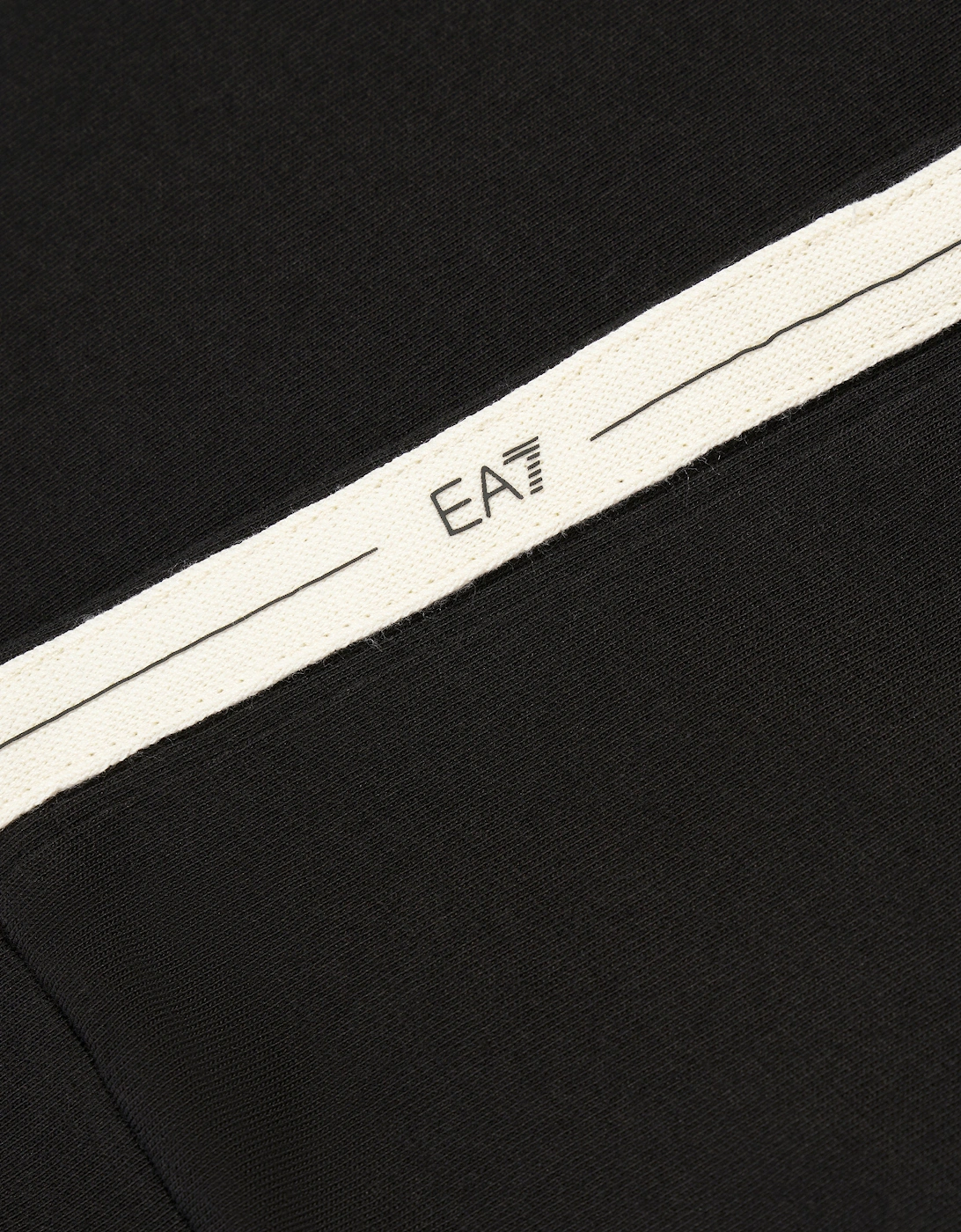 Emporio Armani Boys Train Logo Tape T-Shirt in Black