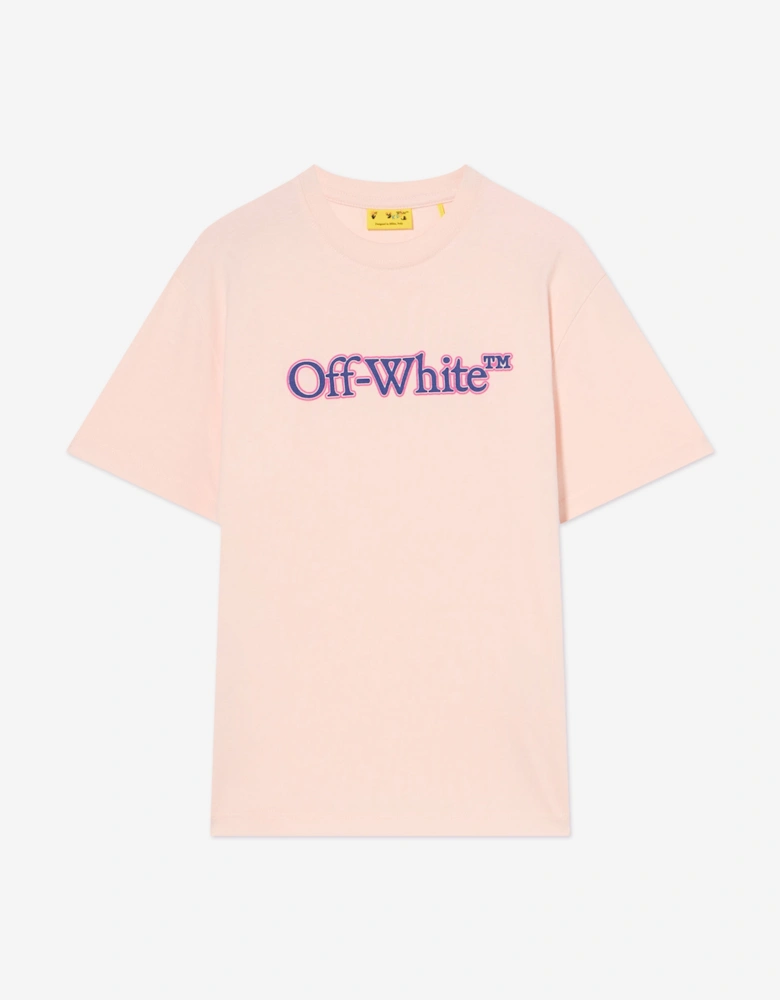 Girls Big Bookish Puff T-Shirt in Pink