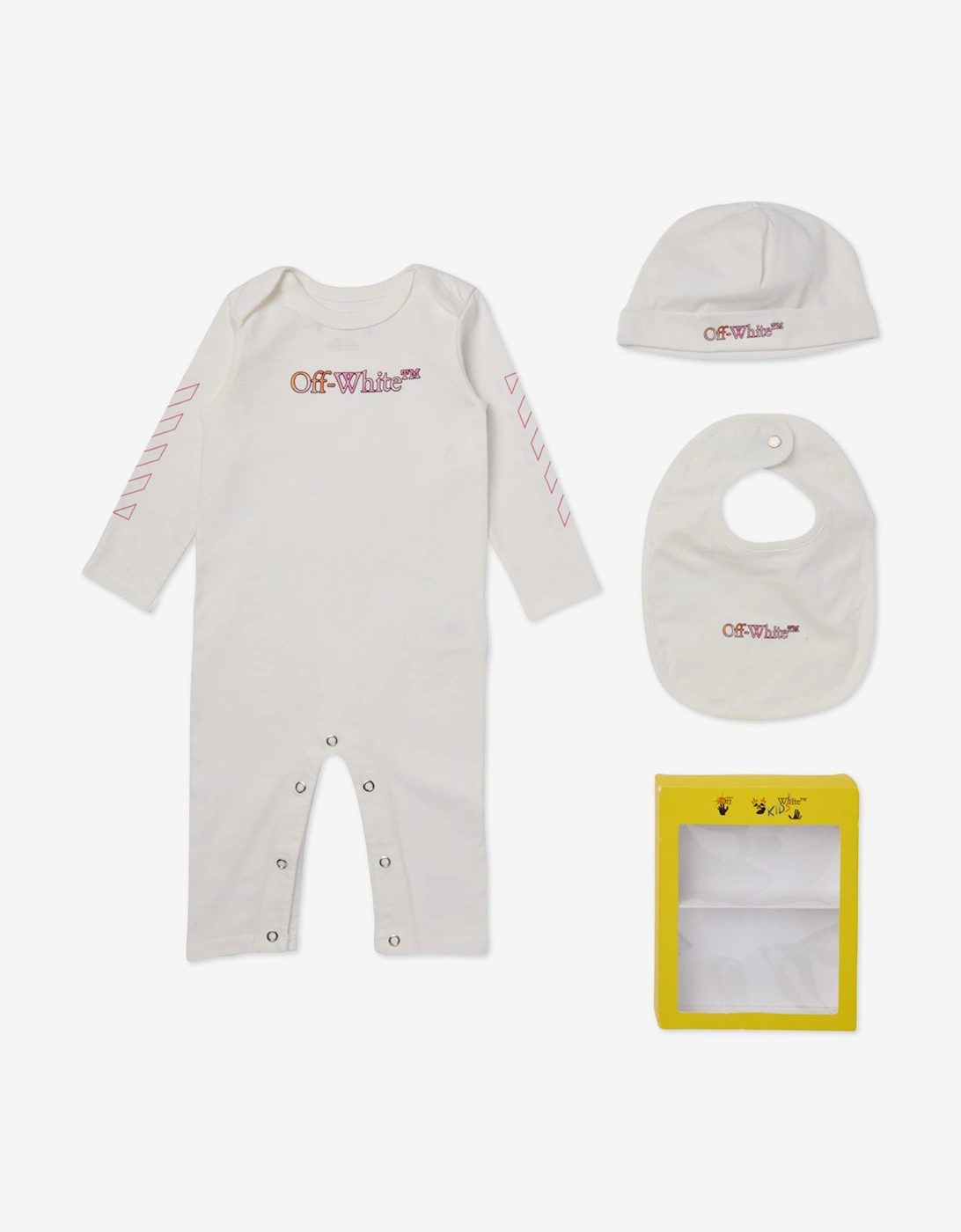 Baby Girls Bookish Watercolour Romper Set in White, 5 of 4