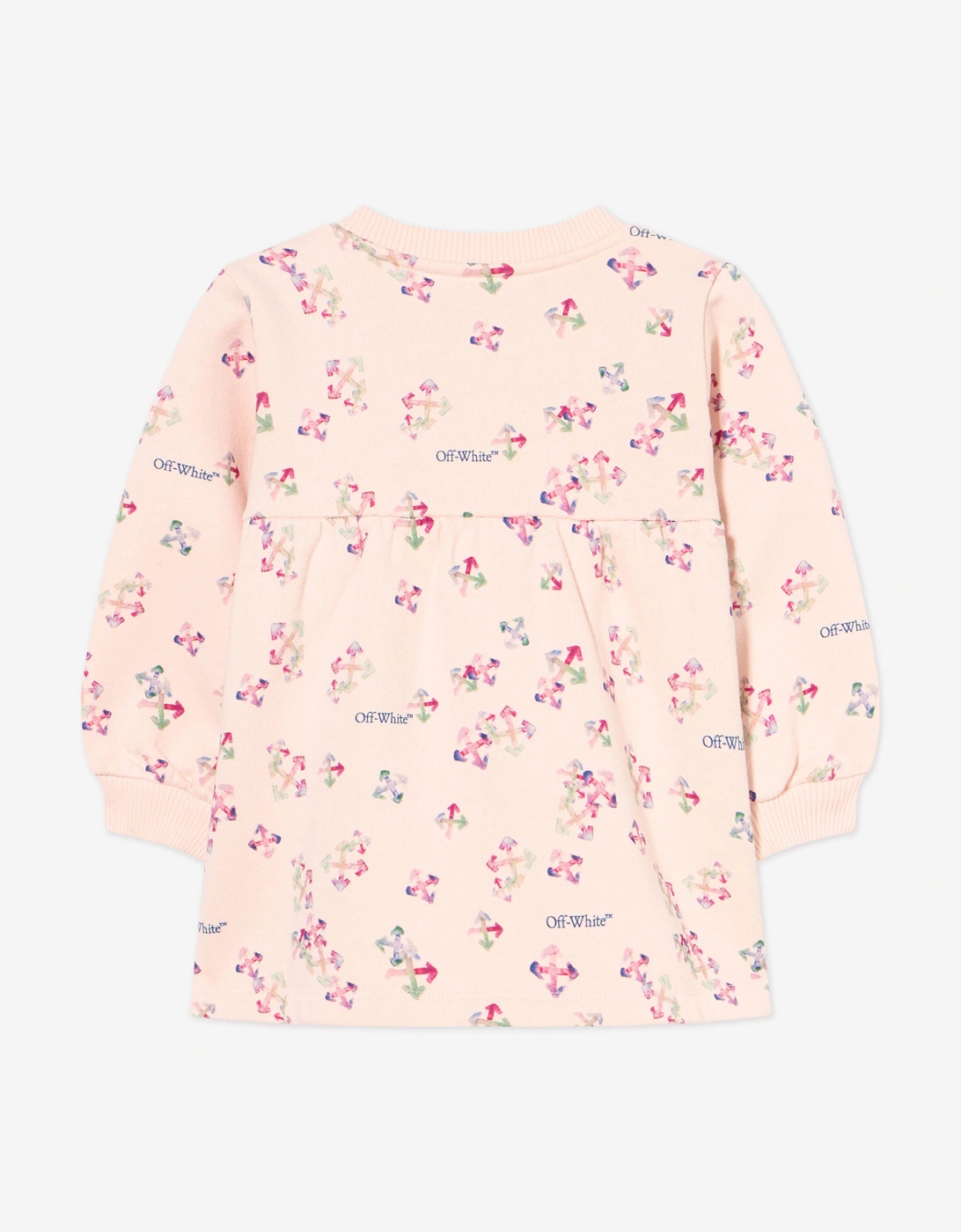 Baby Girls AOP Arrow Dress in Pink