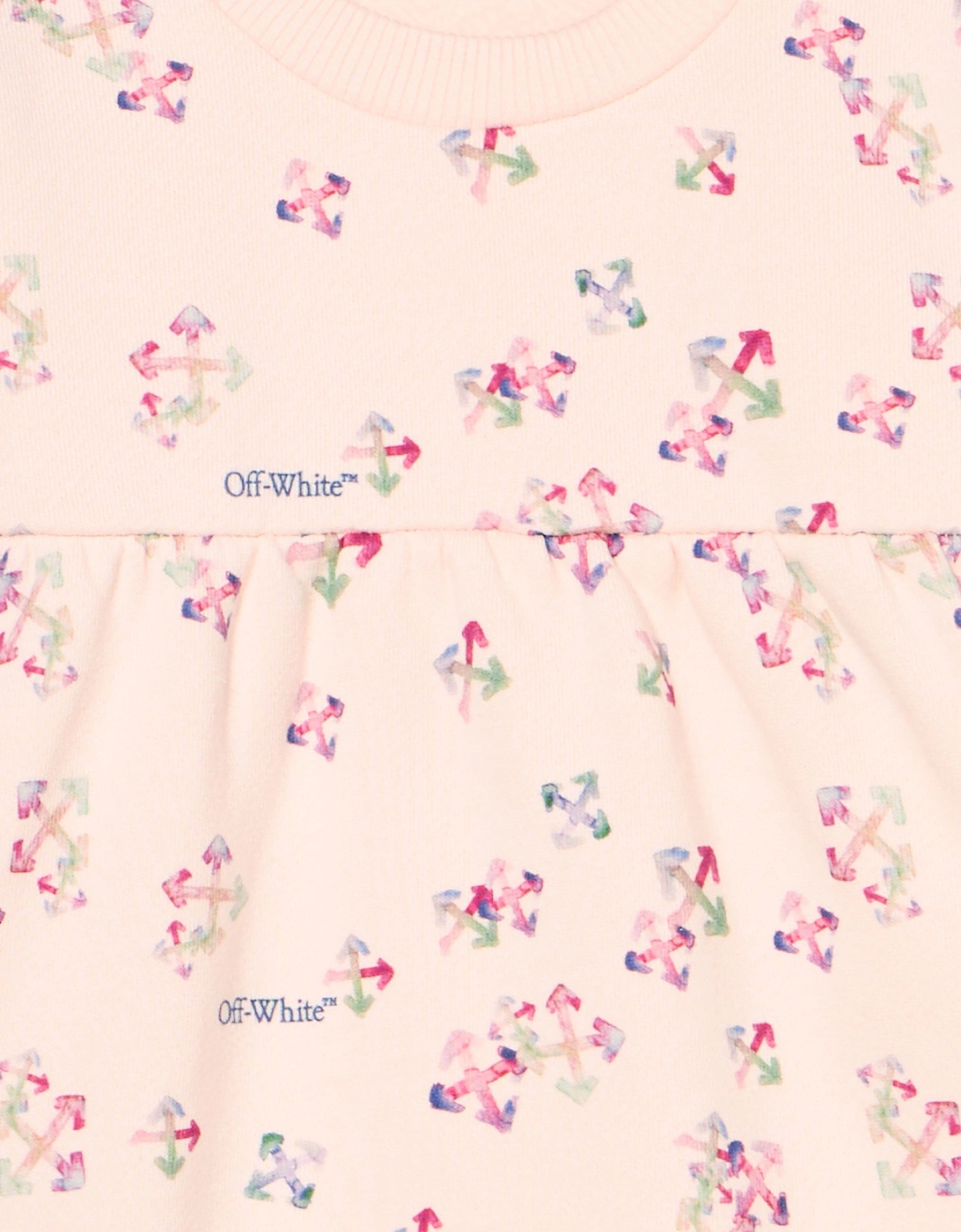 Baby Girls AOP Arrow Dress in Pink