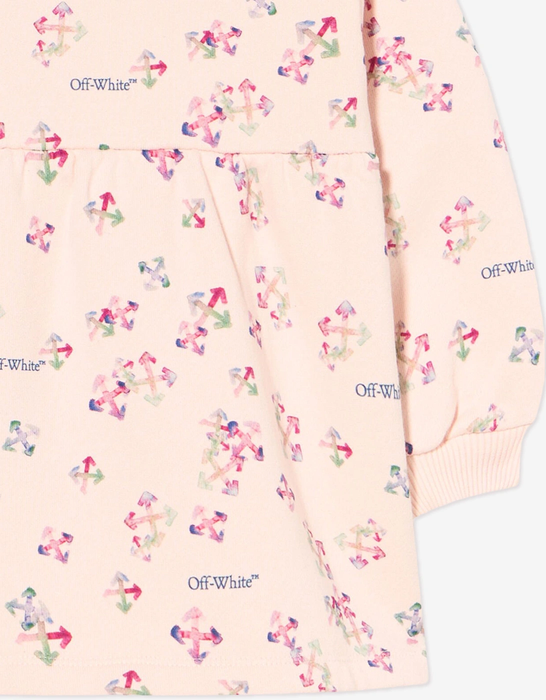 Baby Girls AOP Arrow Dress in Pink