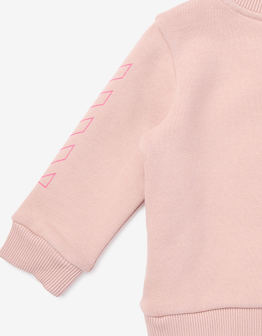 Baby Girls Big Bookish Puff Sweatshirt in Pink