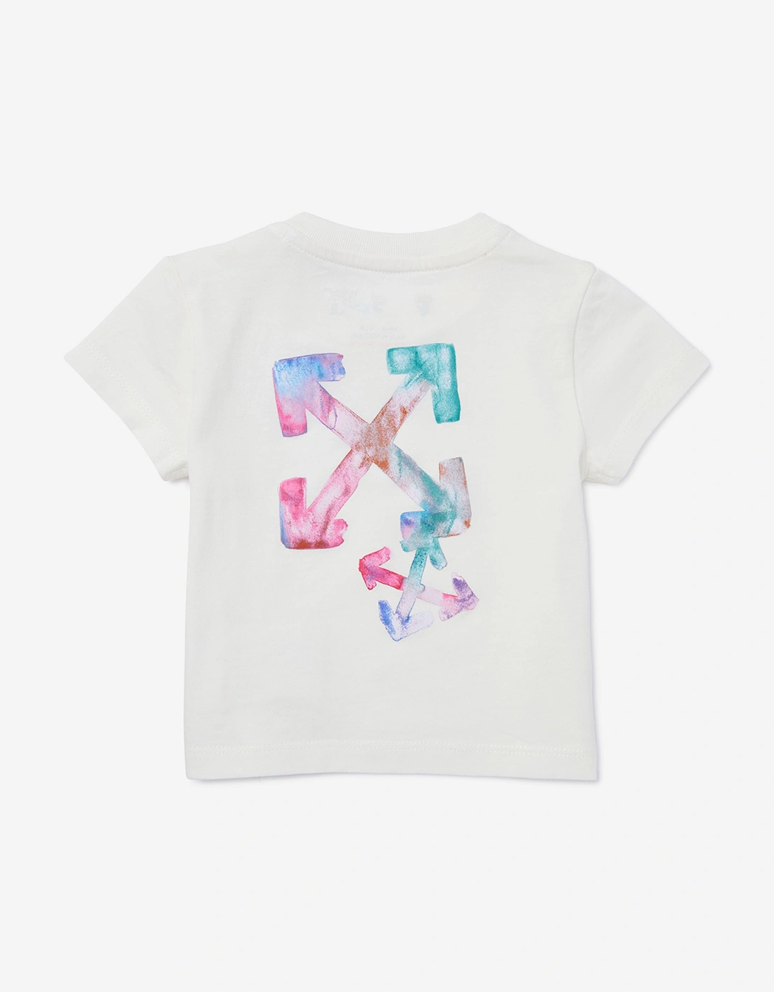 Baby Girls Arrow Watercolour T-Shirt in White