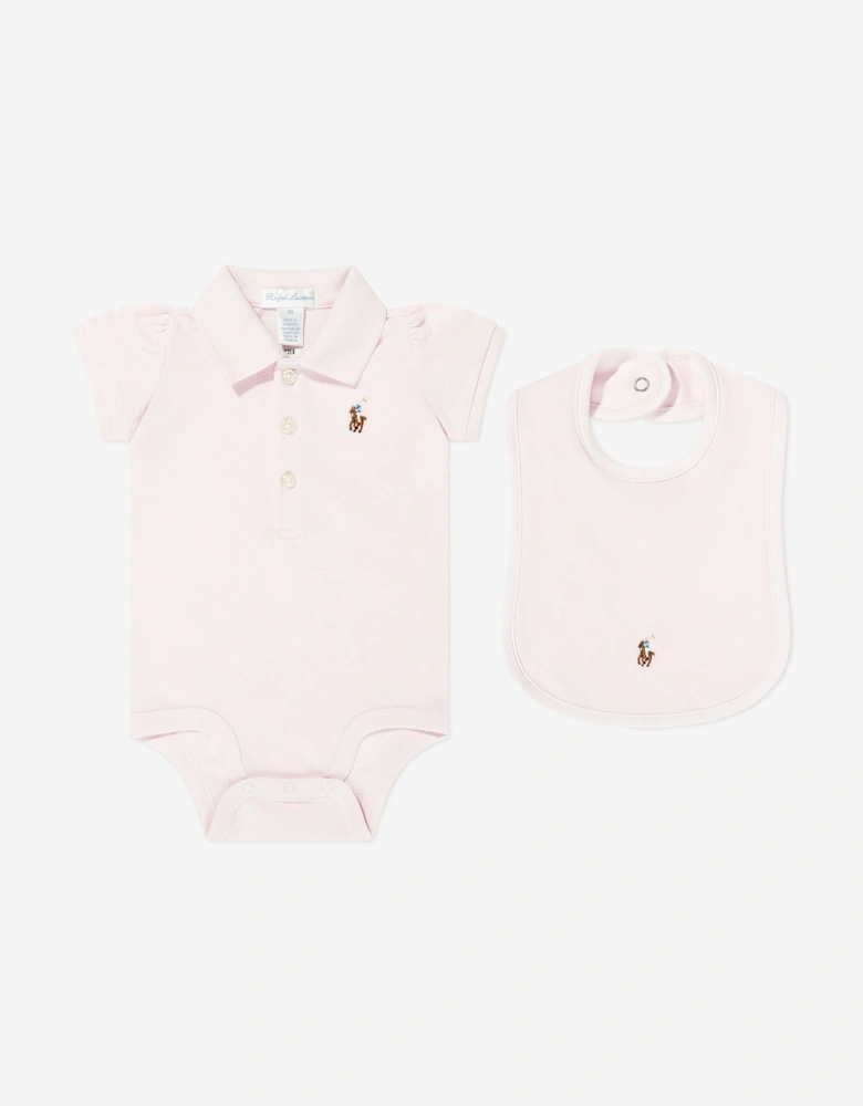 Baby Girls Bodysuit Gift Set in Pink