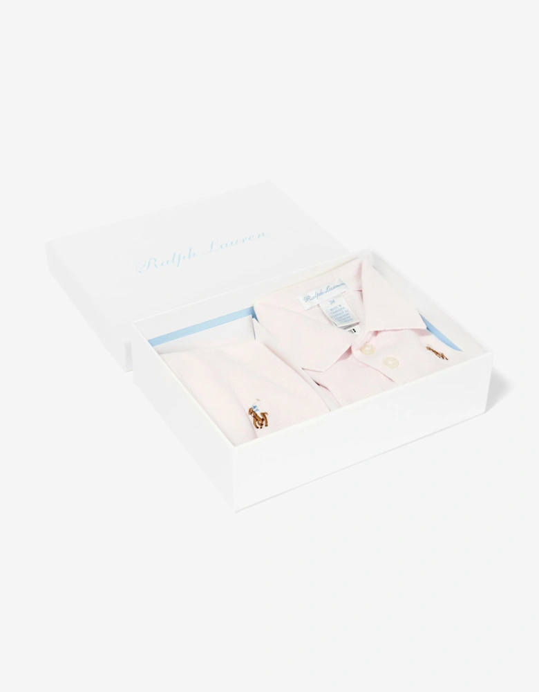Baby Girls Bodysuit Gift Set in Pink