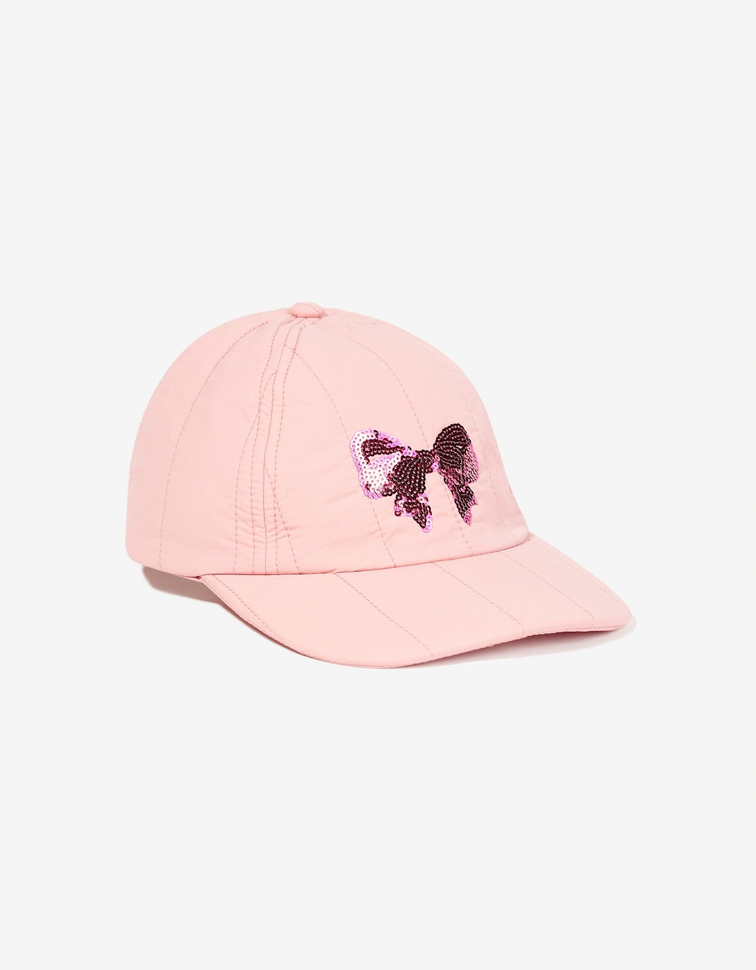 Konges Sløjd Girls Juno Sequin Bow Cap in Pink, 5 of 4