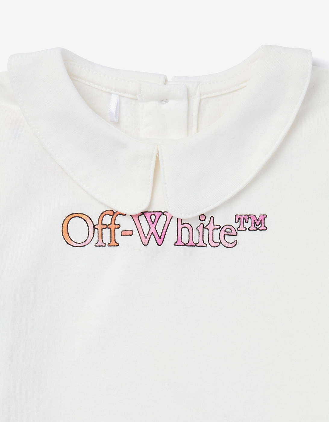 Baby Girls Bookish Watercolour T-Shirt in White